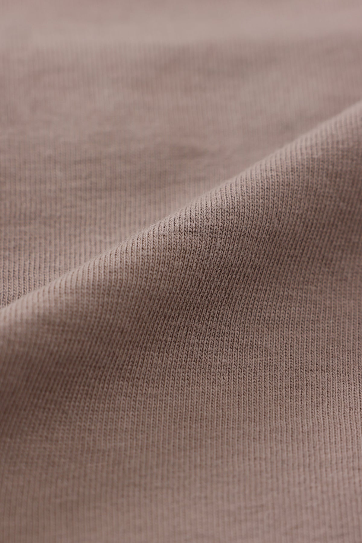 PONODOG Aegean Organic Cotton Tee グレージュ｜オーガニックコットン天竺生地の質感と編み目