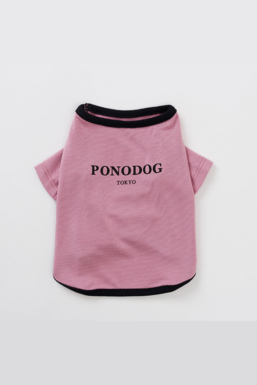 PONODOG Warm Logo Tee｜シンプルな日本製犬服・伸縮性に優れた吸湿発熱素材の犬用Tシャツ