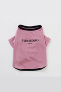 PONODOG Warm Logo Tee｜シンプルな日本製犬服・伸縮性に優れた吸湿発熱素材の犬用Tシャツ