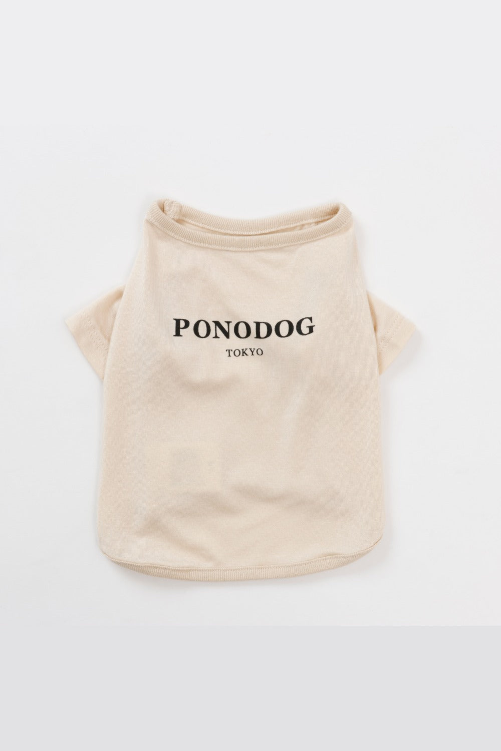 PONODOG Warm Logo Tee｜シンプルな日本製犬服・伸縮性に優れた吸湿発熱素材の犬用Tシャツ
