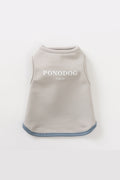 PONODOG Warm Logo Sweat Grey｜日本製のシンプルな犬服・吸湿発熱機能を備えた裏起毛スウェット