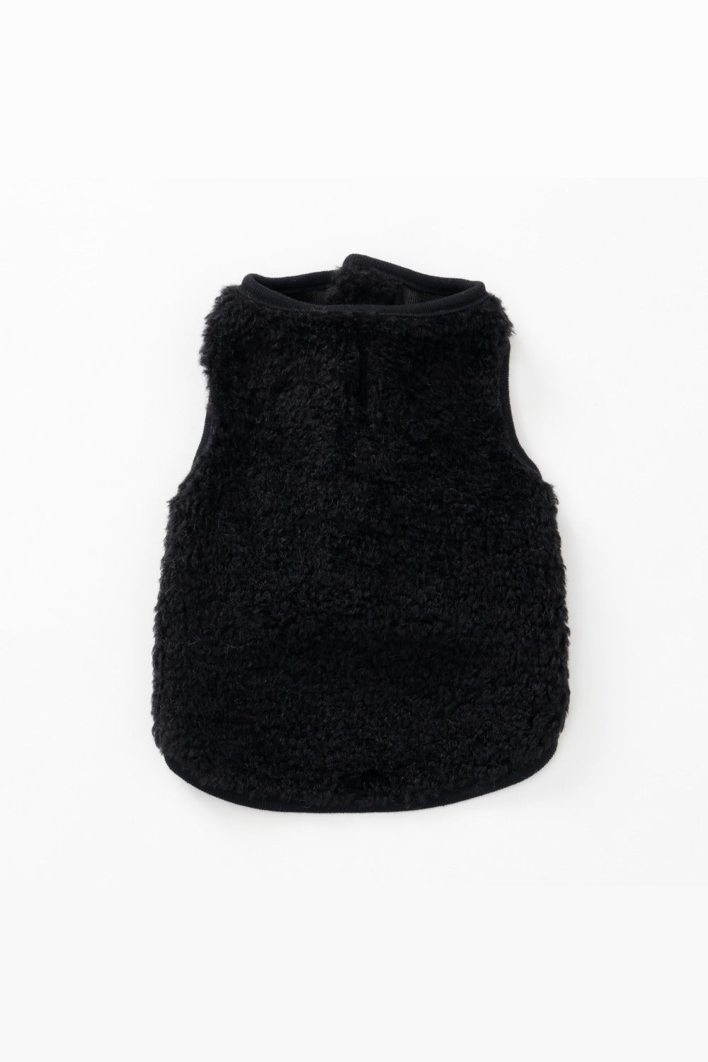 Puff Vest Black｜犬 服 ボア ベスト ドッグウェア 冬 防寒