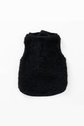 Puff Vest Black｜犬 服 ボア ベスト ドッグウェア 冬 防寒