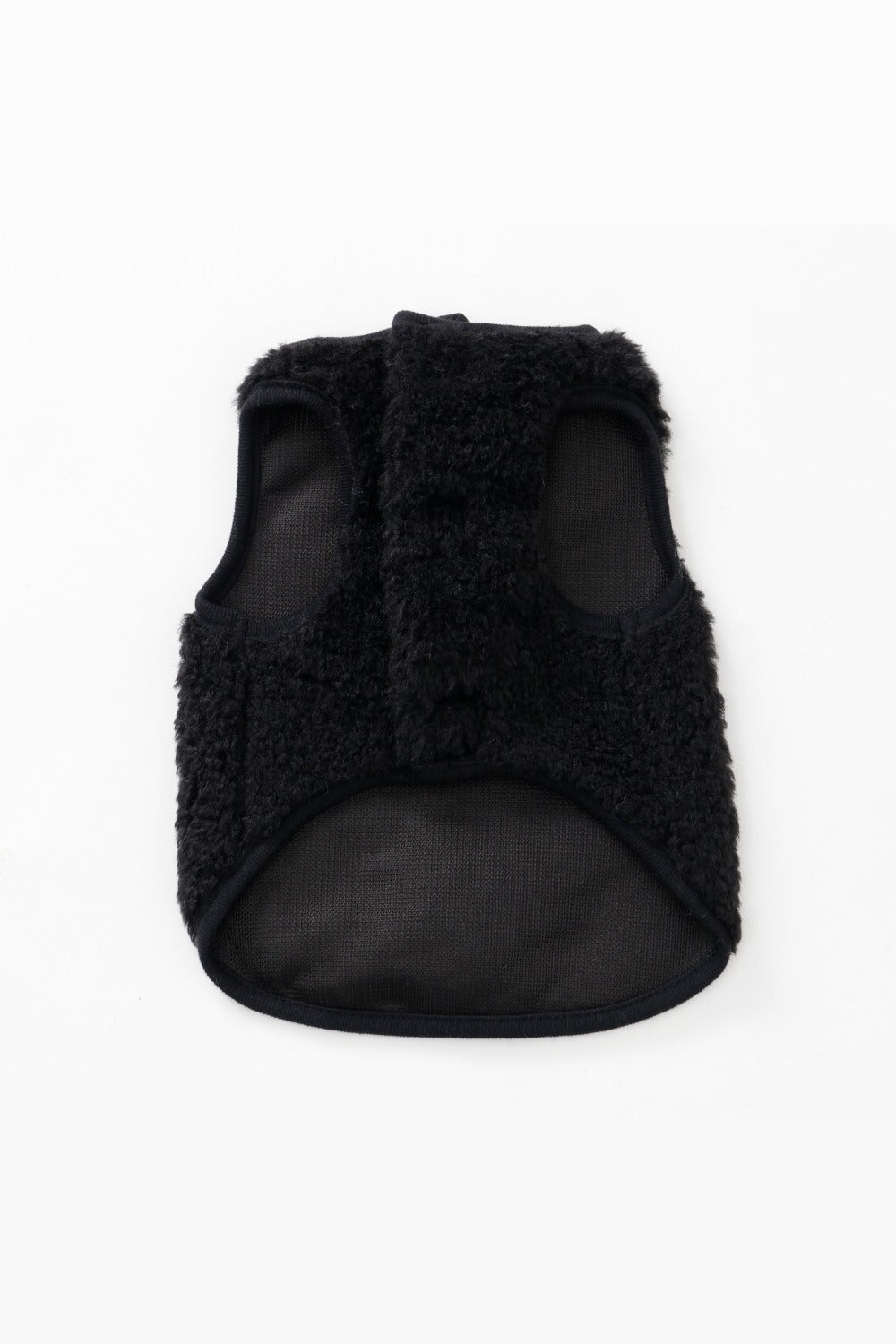 Puff Vest Black｜犬 服 ボア ベスト ドッグウェア 冬 防寒
