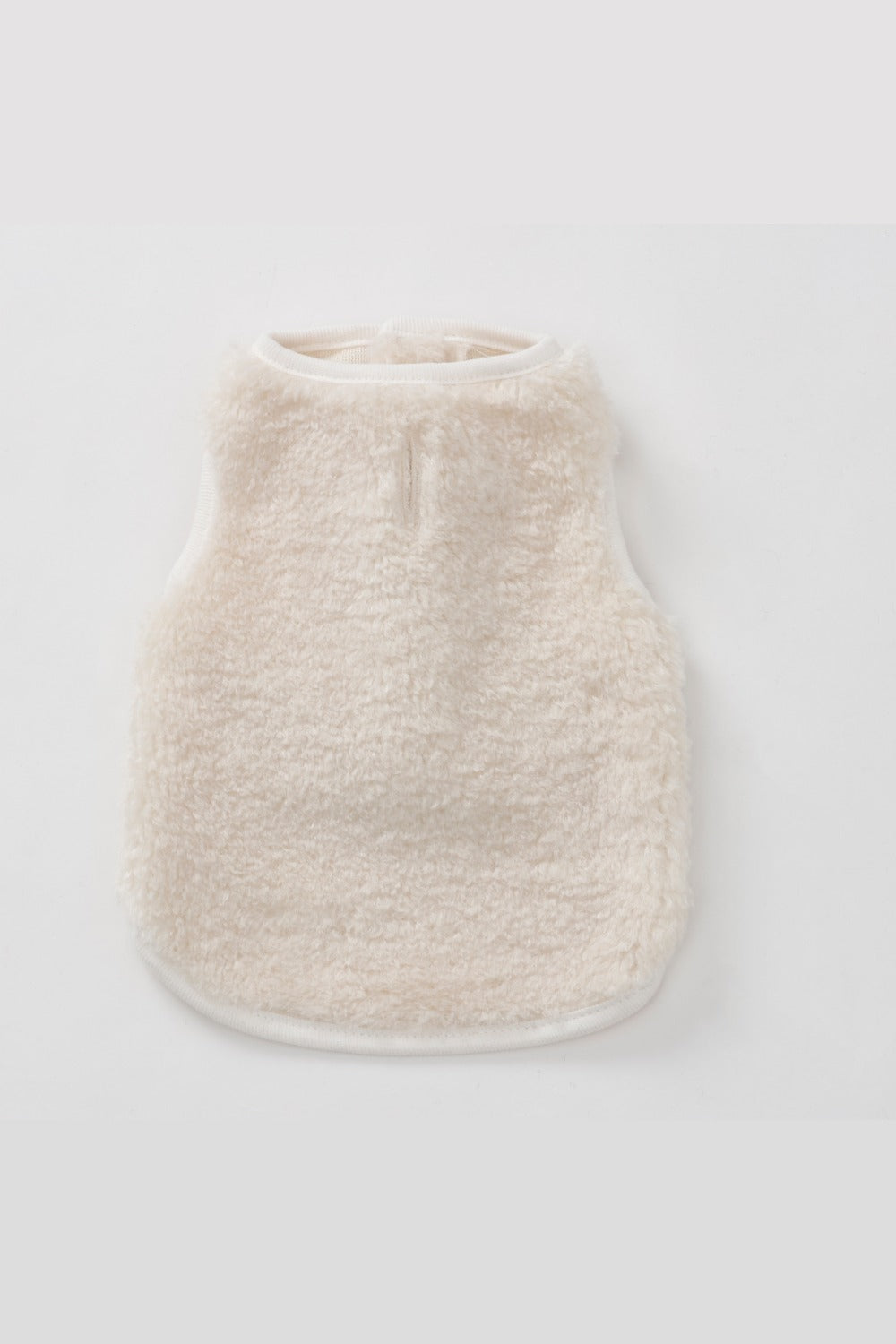 Puff Vest White｜犬 服 ボア ベスト ドッグウェア 冬 防寒