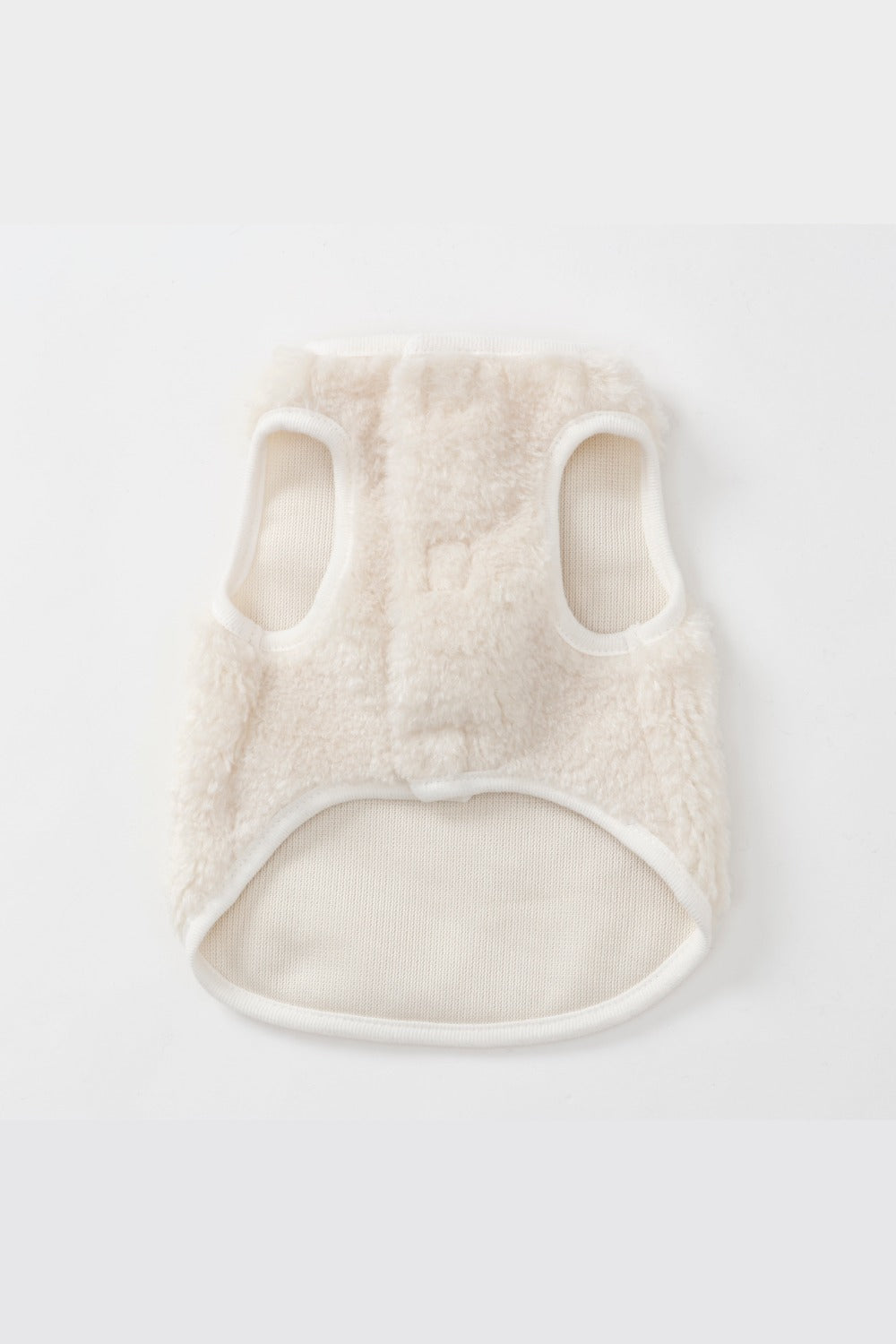 Puff Vest White｜犬 服 ボア ベスト ドッグウェア 冬 防寒