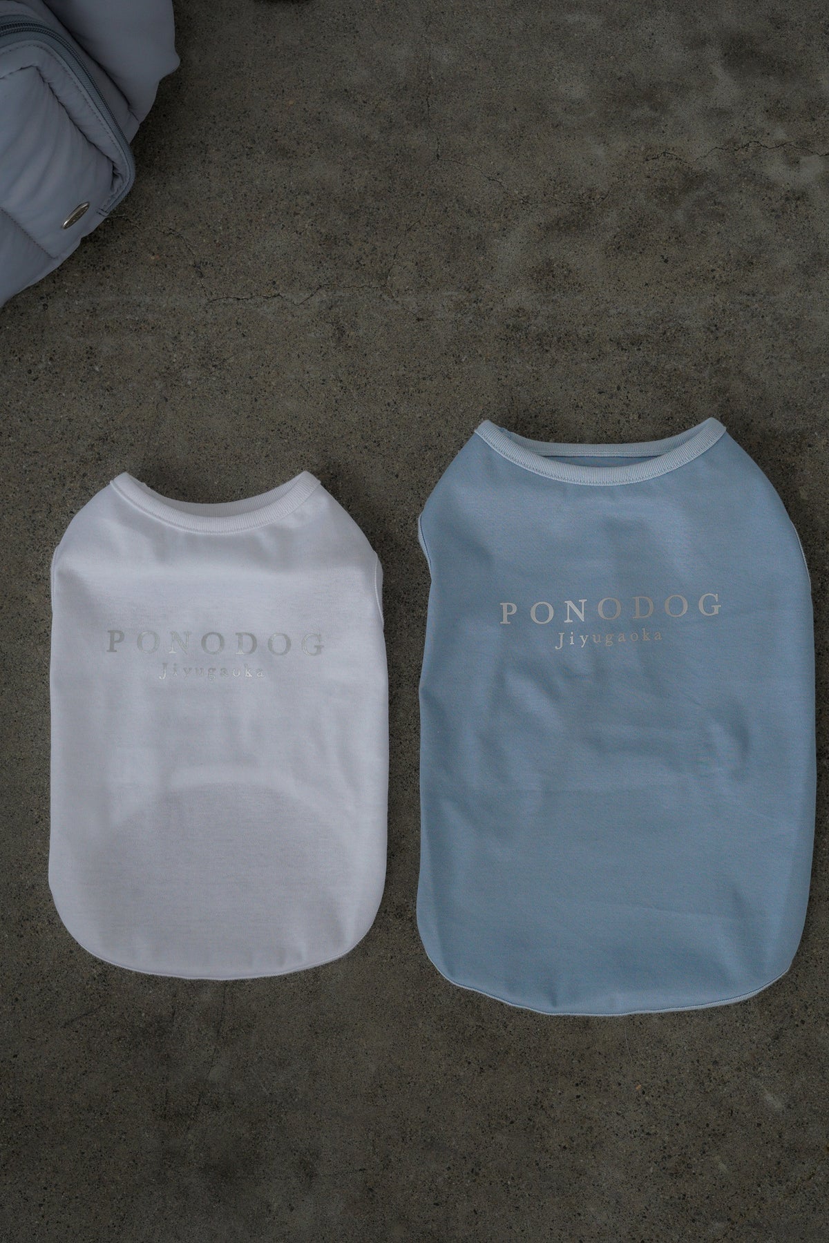 Cooling Tee - Blue Grey｜箔プリントの接触冷感Tシャツ