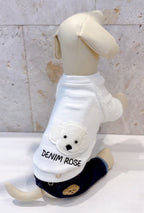 Denim Rose ビッグワッペンボアトレーナー