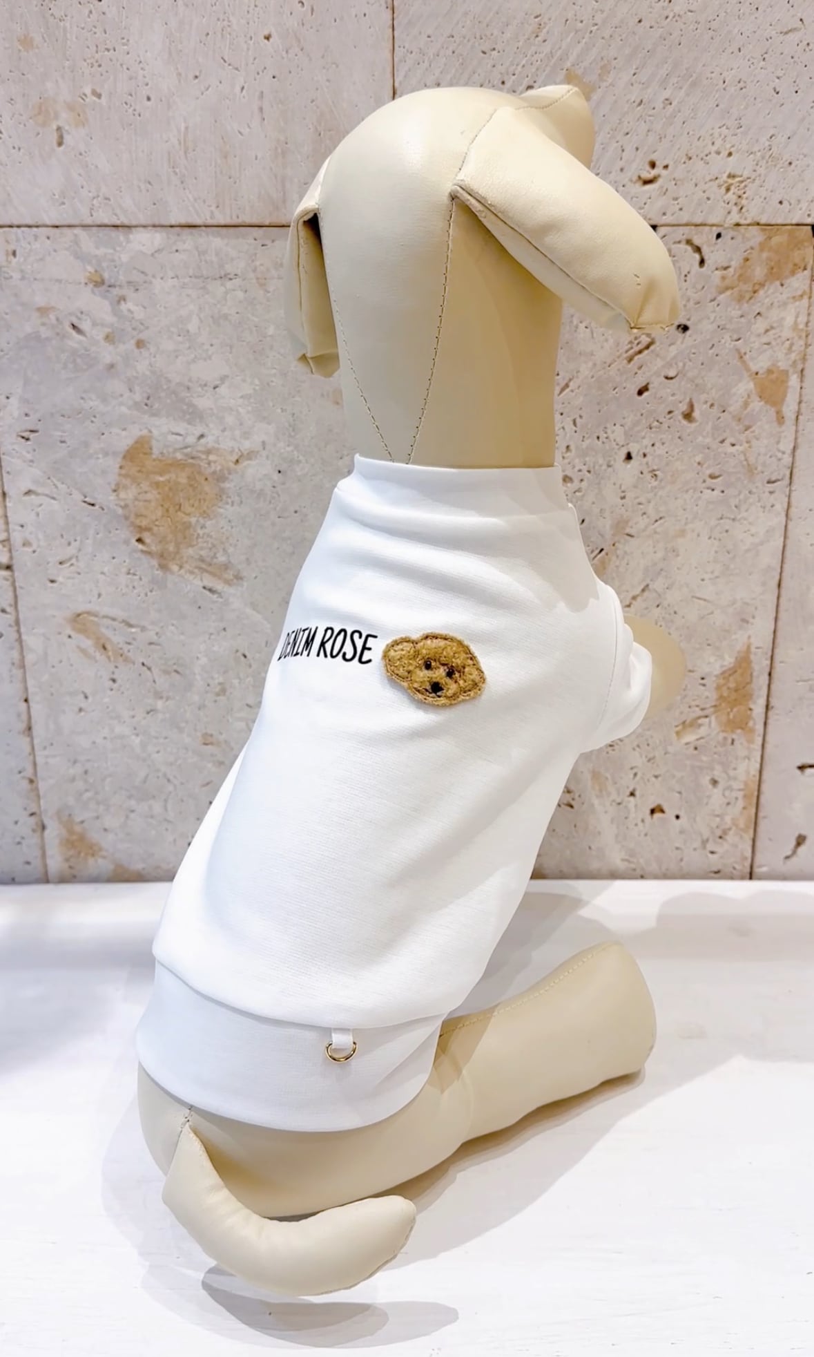 Denim Rose ワッペンロゴTシャツ