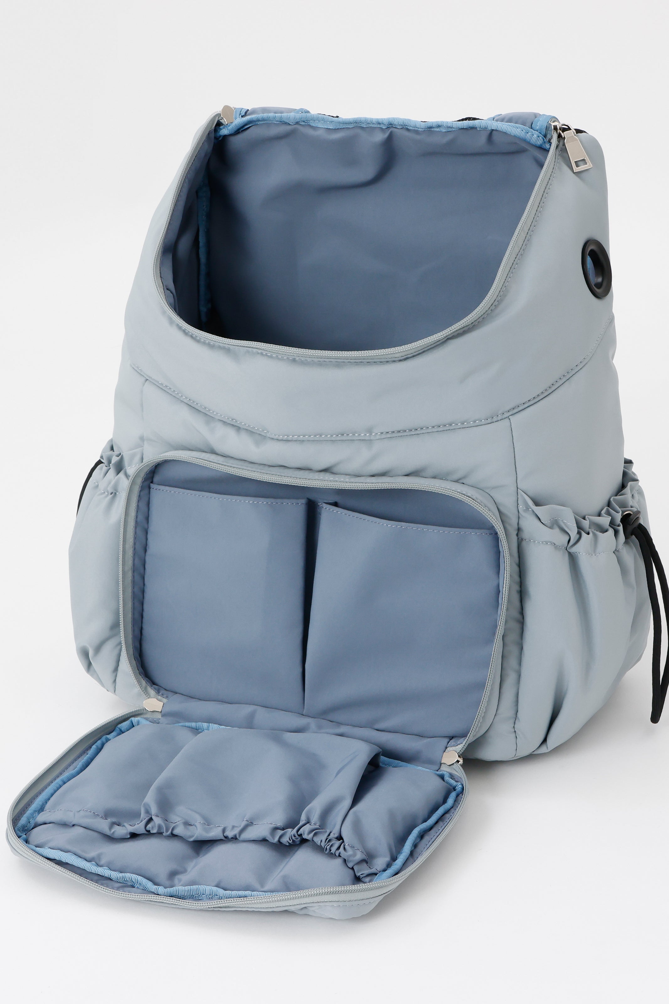 Backpack Carrier M - Blue Grey / Blue Piping