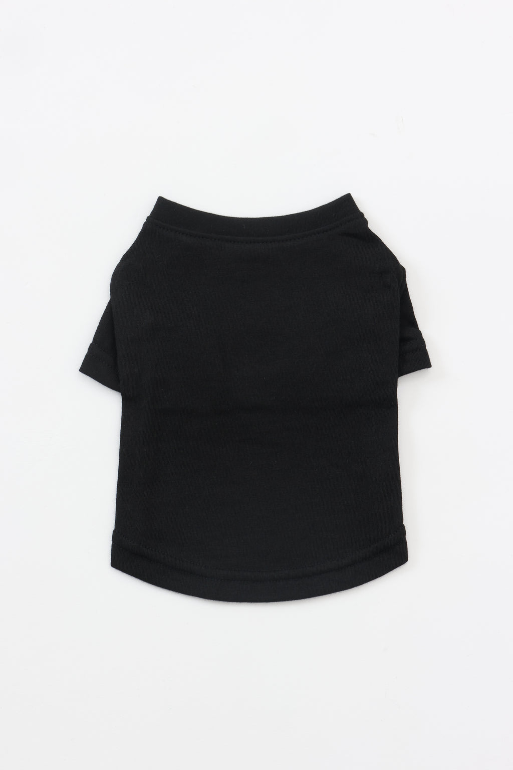 PONODOG Aegean Organic Cotton Tee ブラック｜シンプルな犬服の正面写真