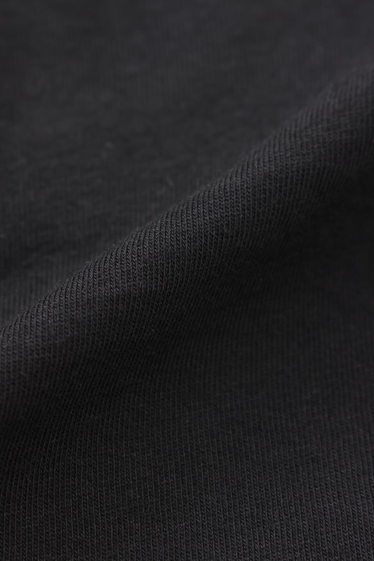 PONODOG Aegean Organic Cotton Tee ブラック｜オーガニックコットン天竺生地の質感