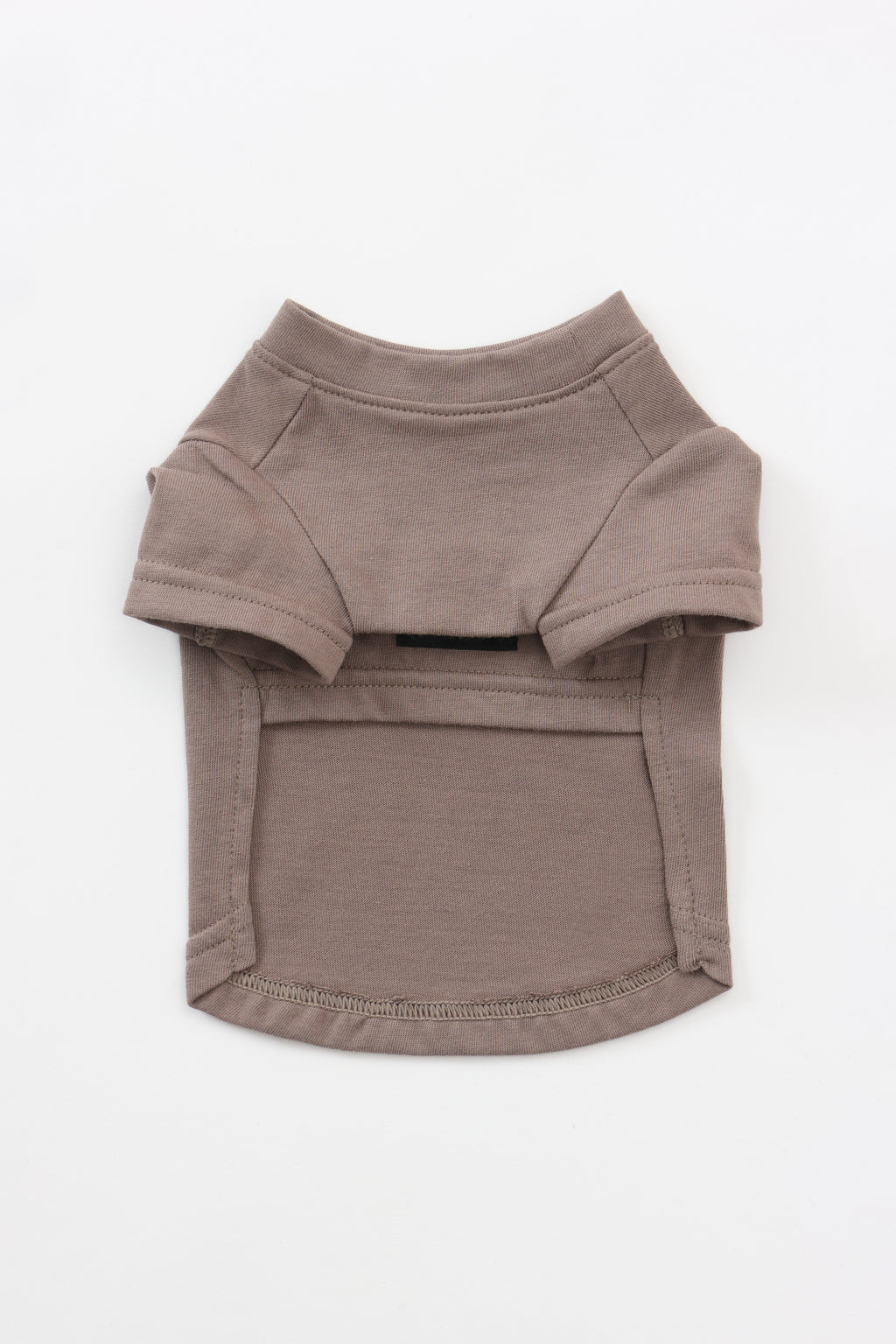 PONODOG Aegean Organic Cotton Tee グレージュ｜犬服の裏面平置き写真