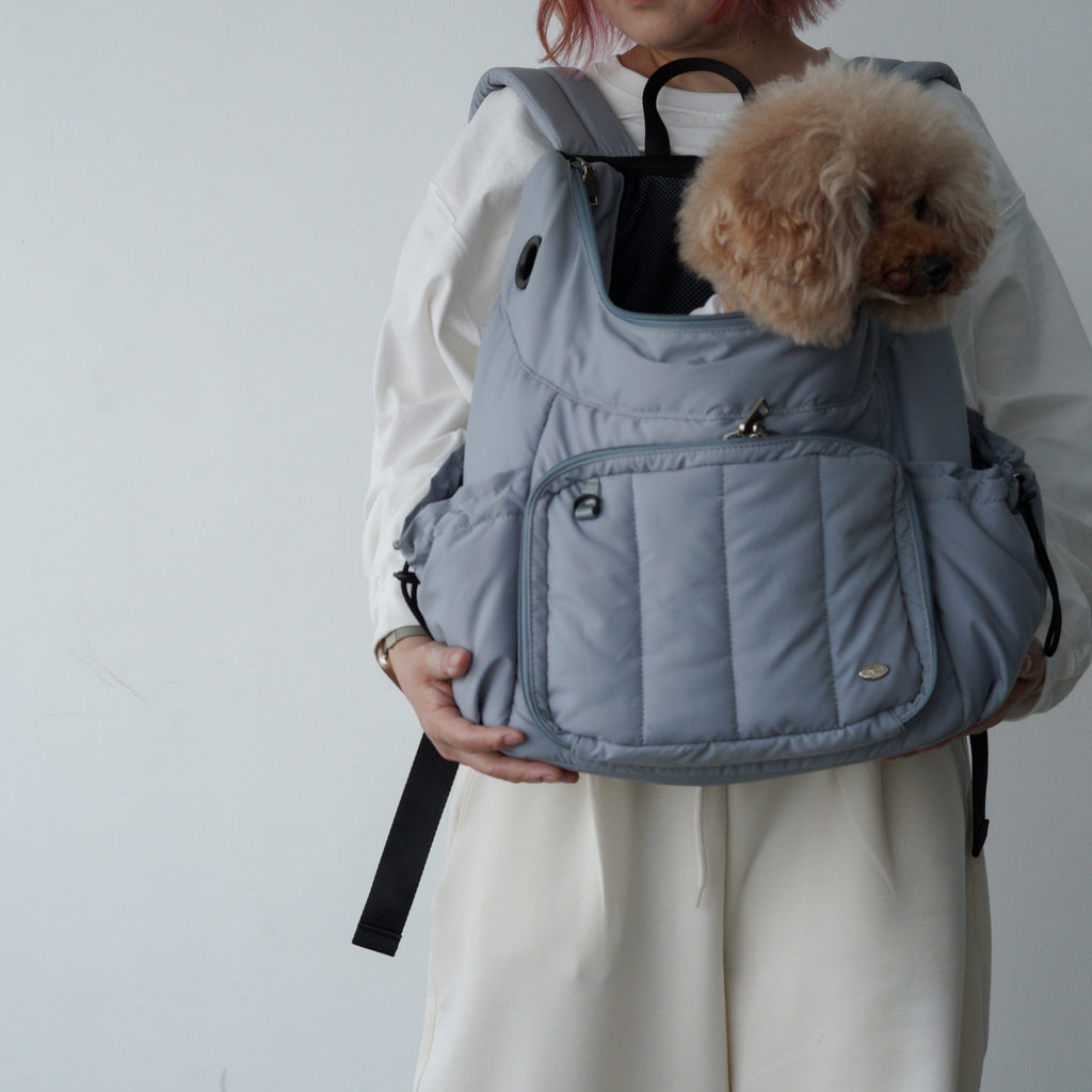Backpack Carrier M - Blue Grey / Blue Piping
