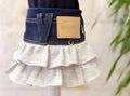 Denim Rose スウェットフリルスカート