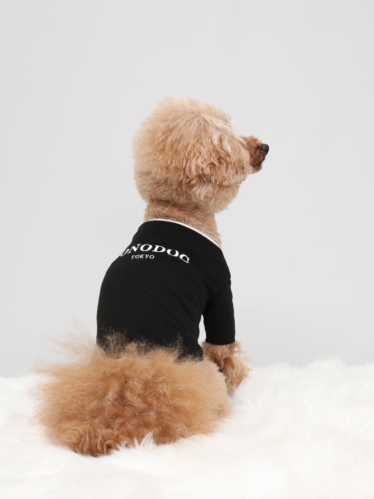 Warm Logo Tee - Shadow White｜伸びて動きやすい、吸湿発熱Tシャツ