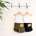 Denim Rose ワッペンカーゴスカート