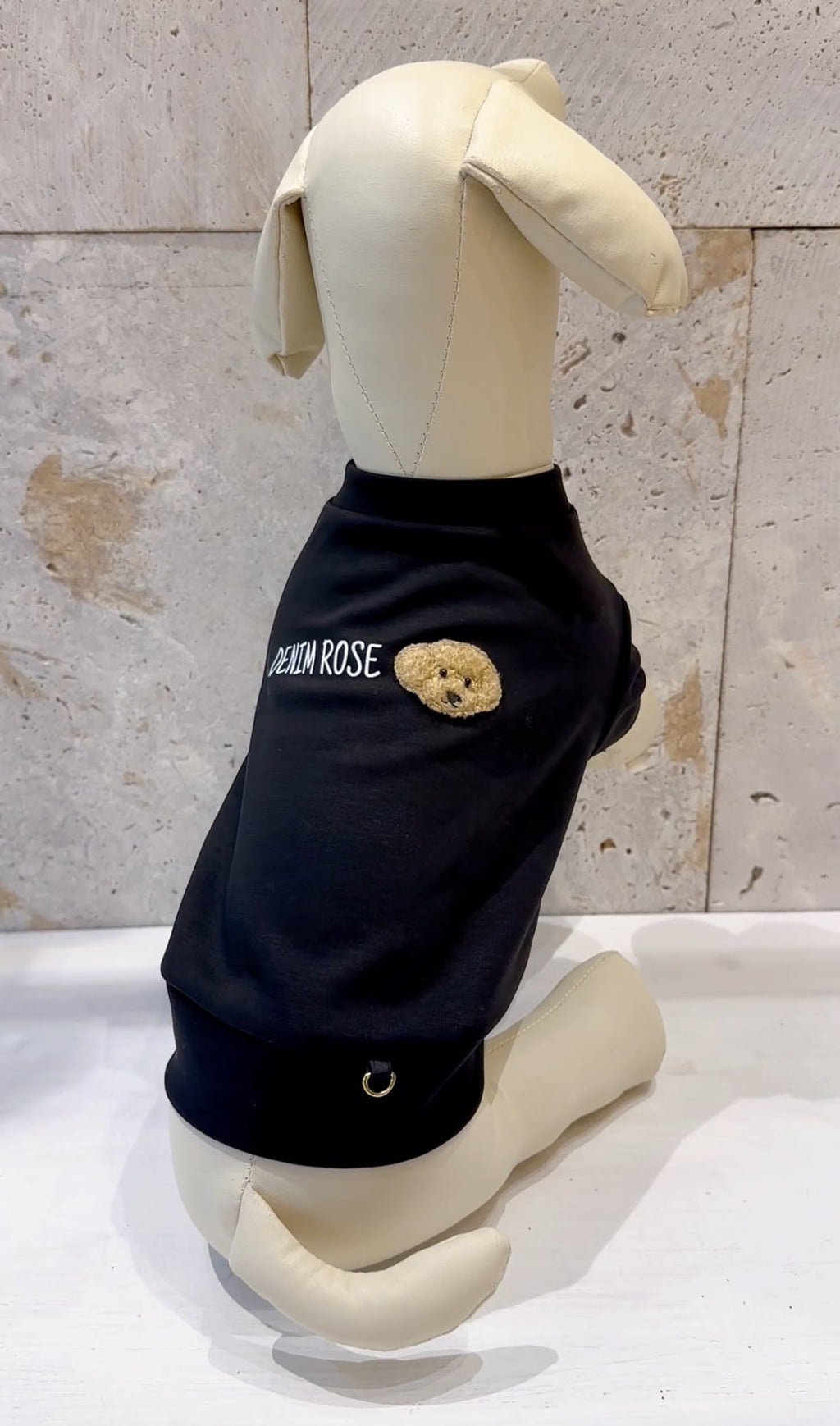 Denim Rose ワッペンロゴTシャツ