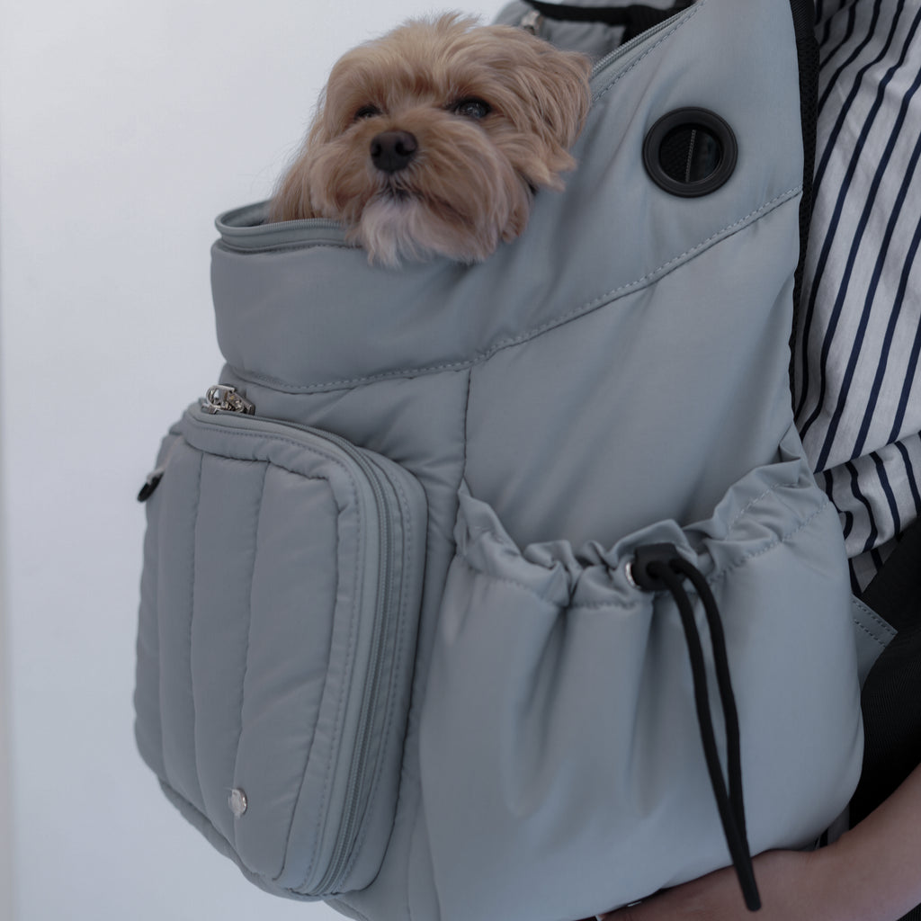 Backpack Carrier M - Blue Grey / Blue Piping