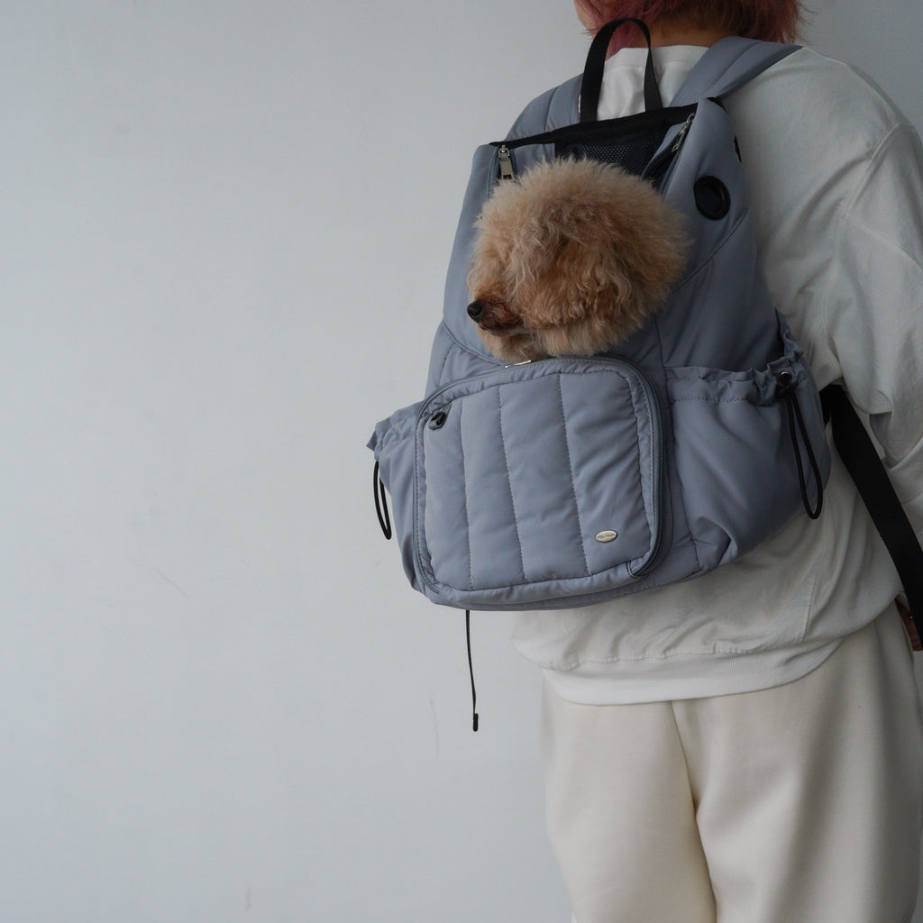 Backpack Carrier M - Blue Grey / Blue Piping