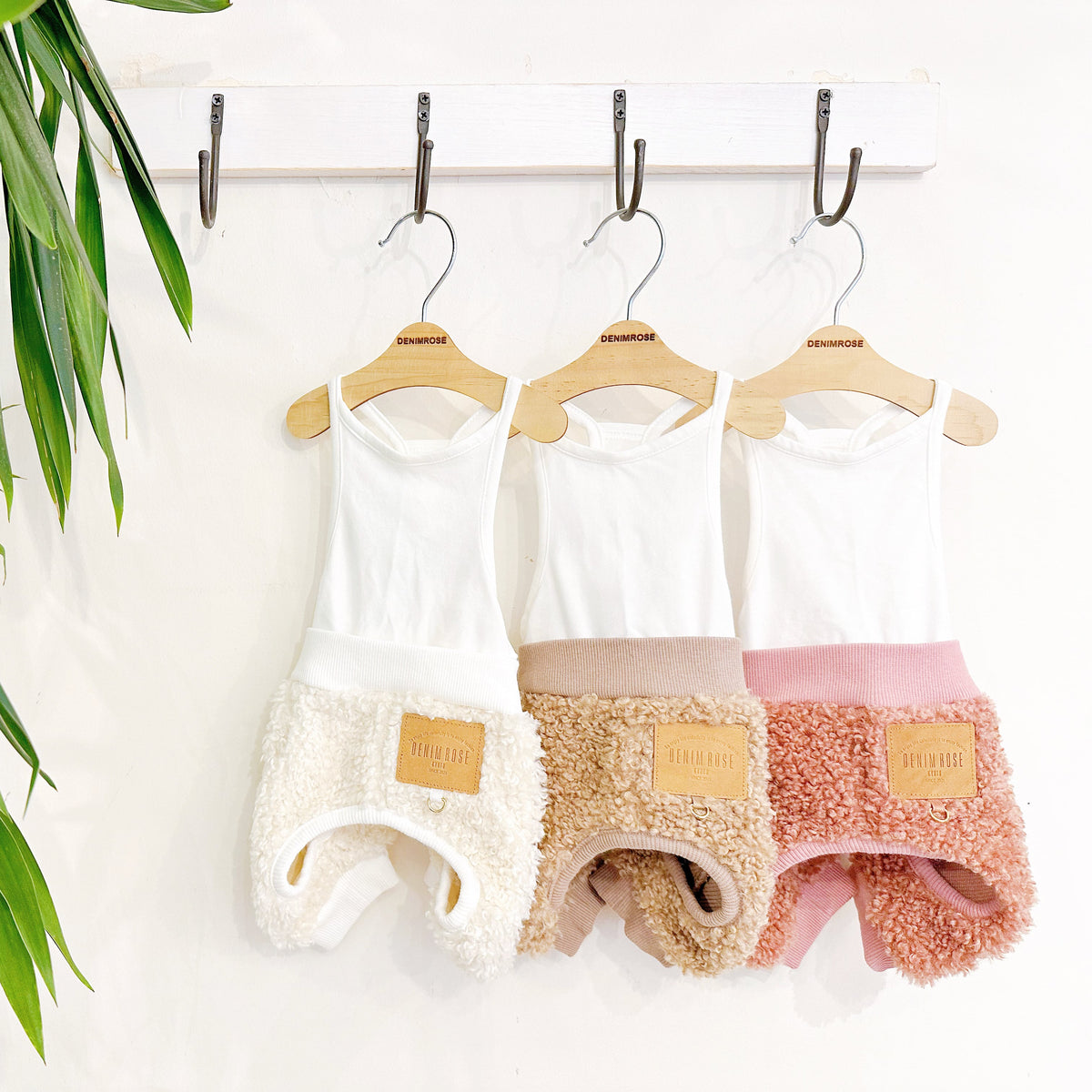 Denim Rose ワッペンボアパンツ