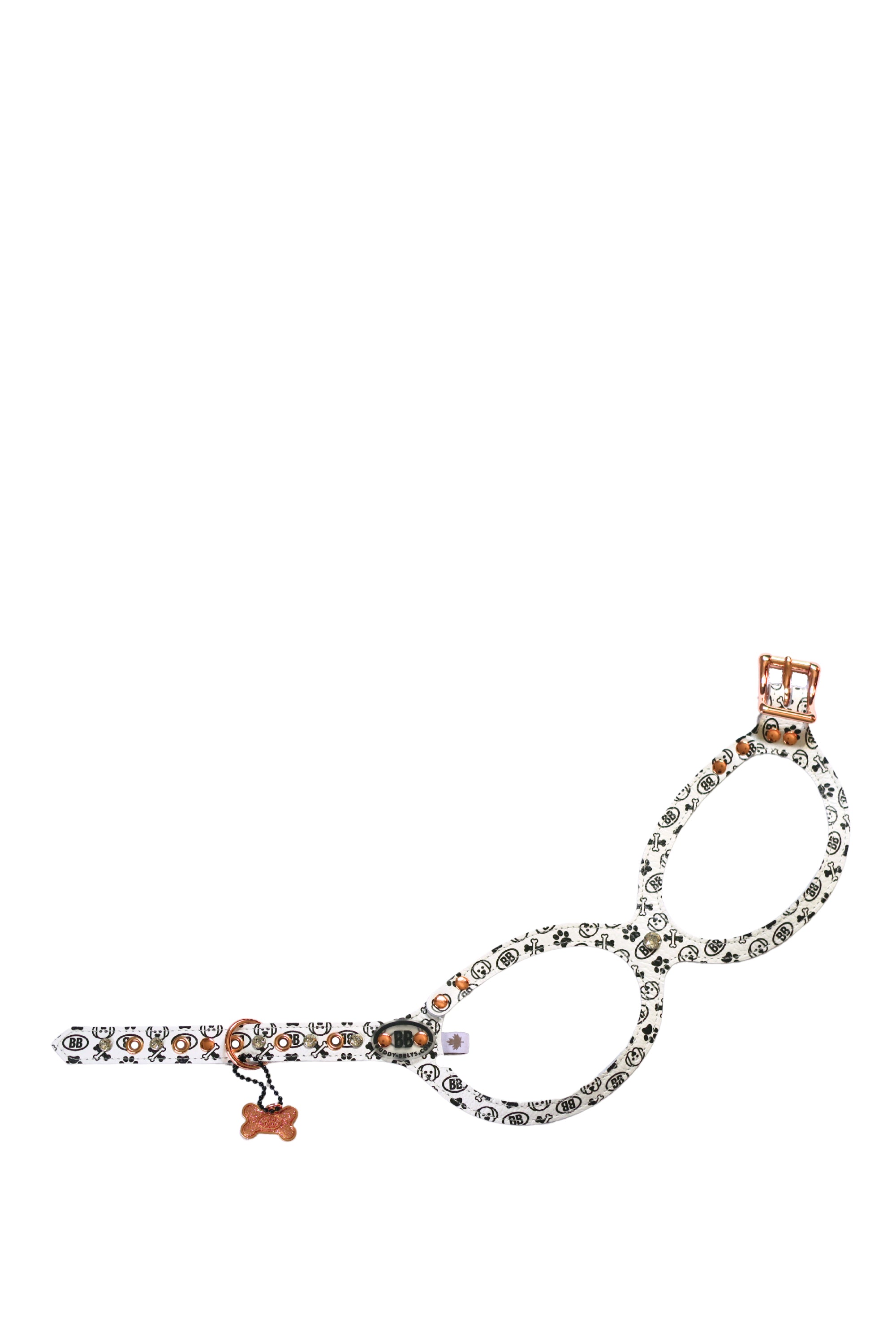 BuddyBelts Harness & Lead – Blanc