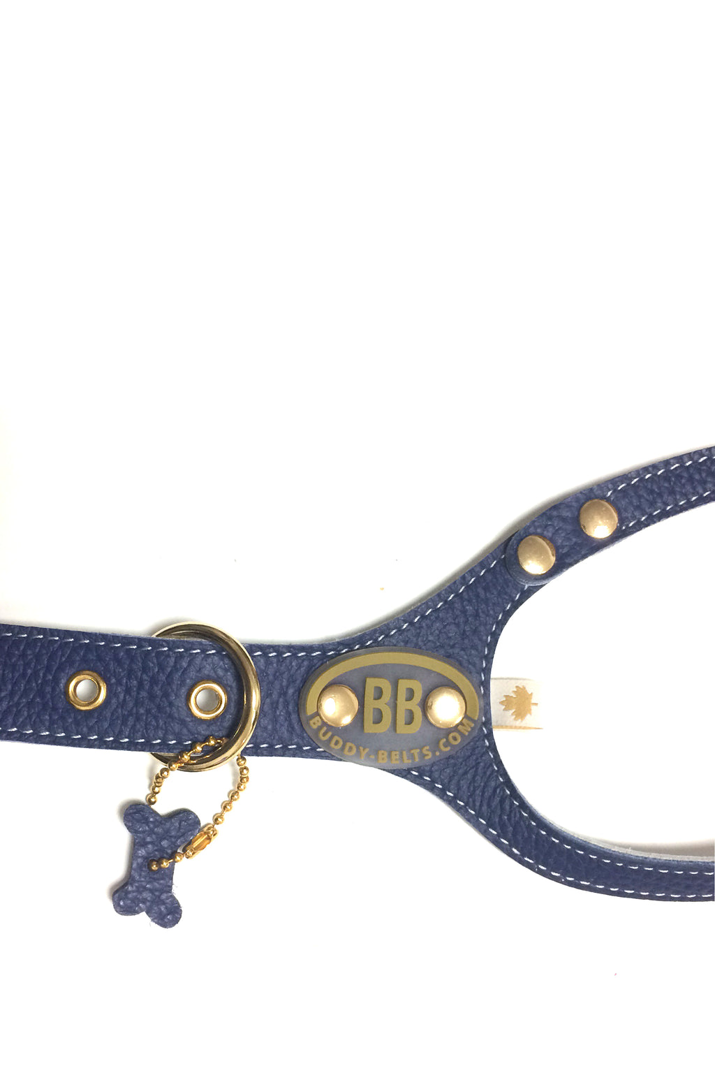 BuddyBelts Harness & Lead – Emblem Blue