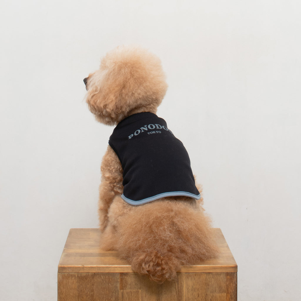 Warm Logo Sweat - Black × Blue Grey