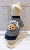 Denim Rose ワッペンデニム調トレーナー