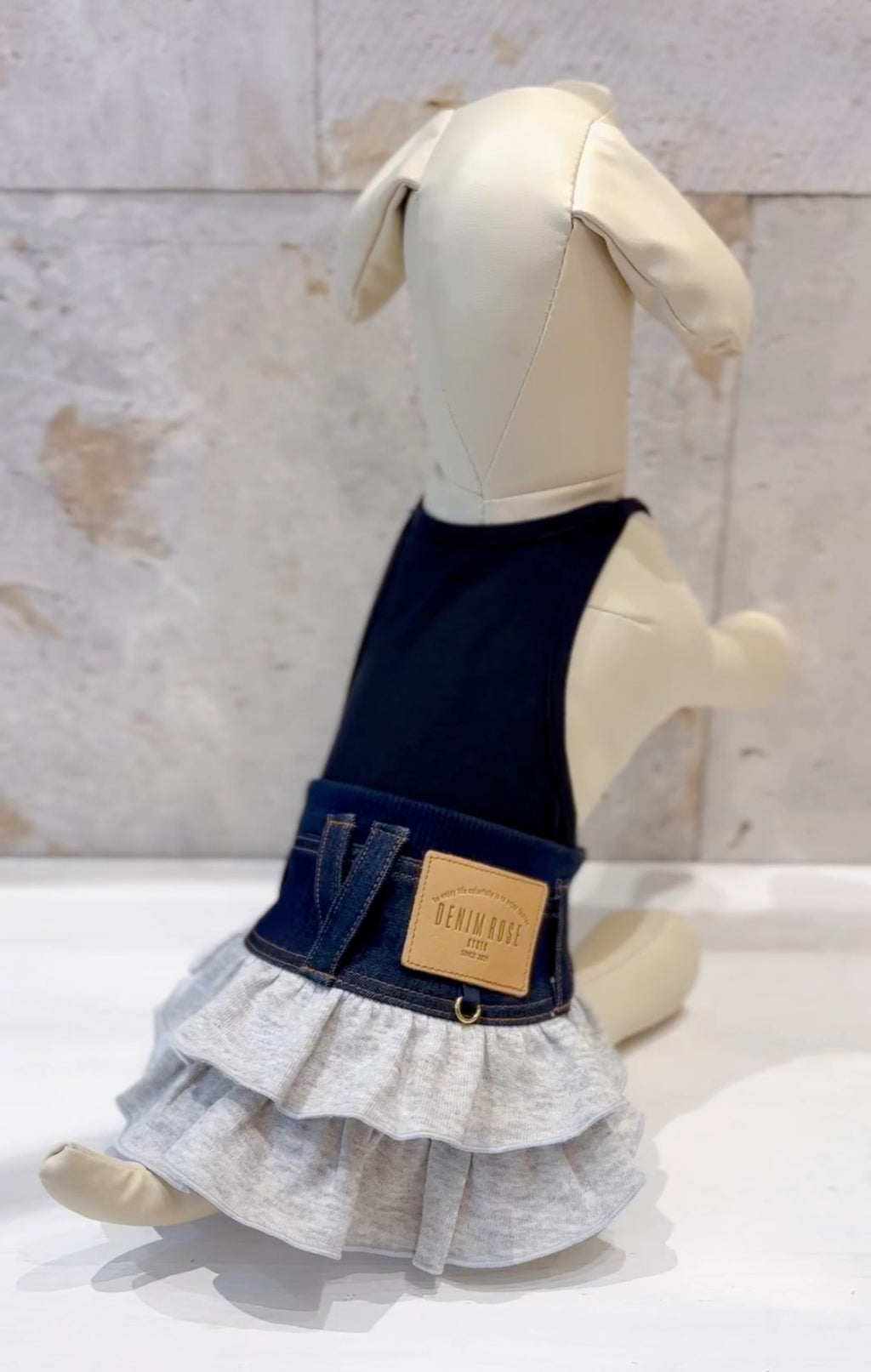 Denim Rose スウェットフリルスカート