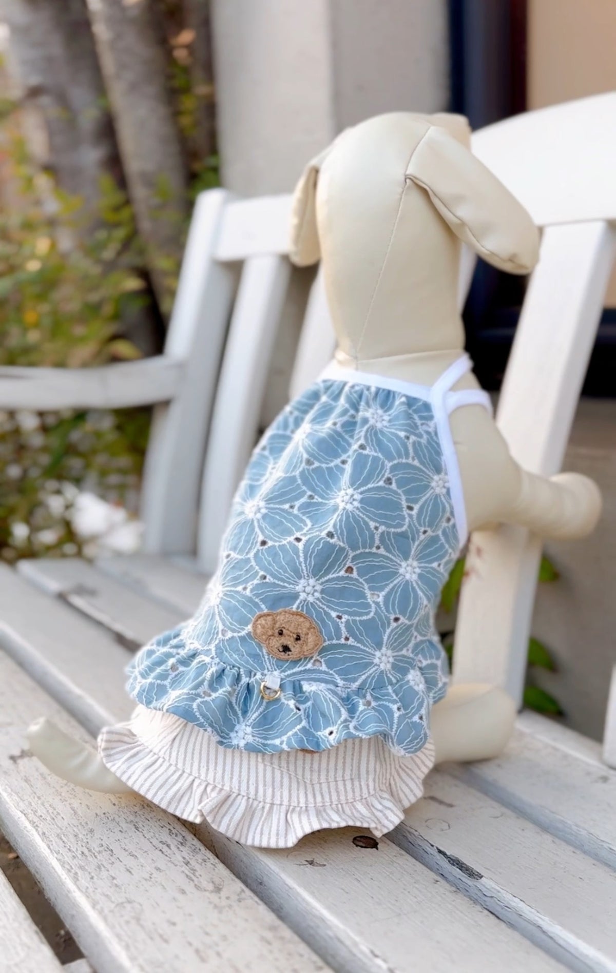 Denim Rose ワッペンフラワーキャミソール