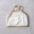 COTIRA × PONODOG別注カラー「Sand」の犬用クールウェア。背中に保冷剤ポケットを備えたショート丈デザイン。コットン55％・レーヨン45％のやわらかな冷感素材を使用した、UVカット機能付きの夏用ドッグウェア。
