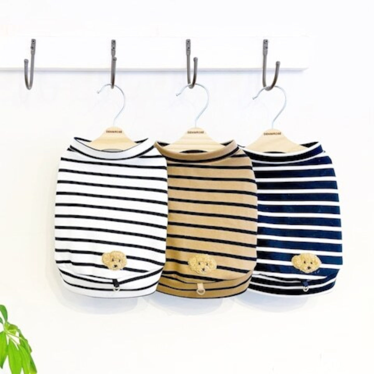 Denim Rose 太番手ワッペンボーダーカットソー