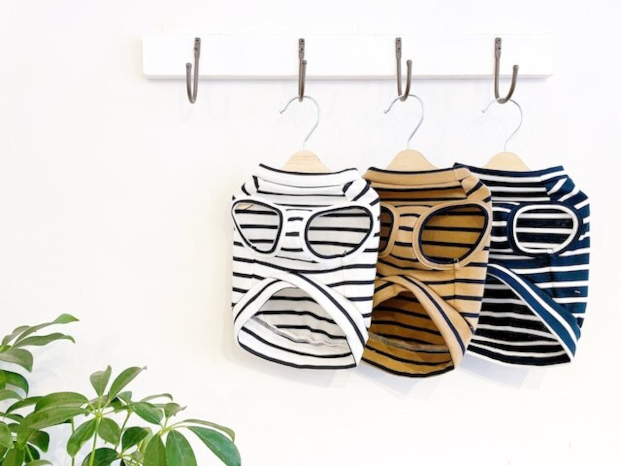 Denim Rose 袖なし太番手ワッペンボーダーノースリーブ