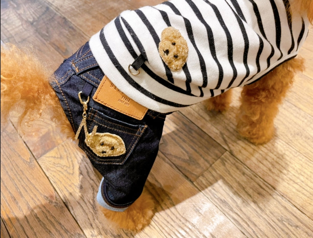 Denim Rose ワッペンデニムパンツ