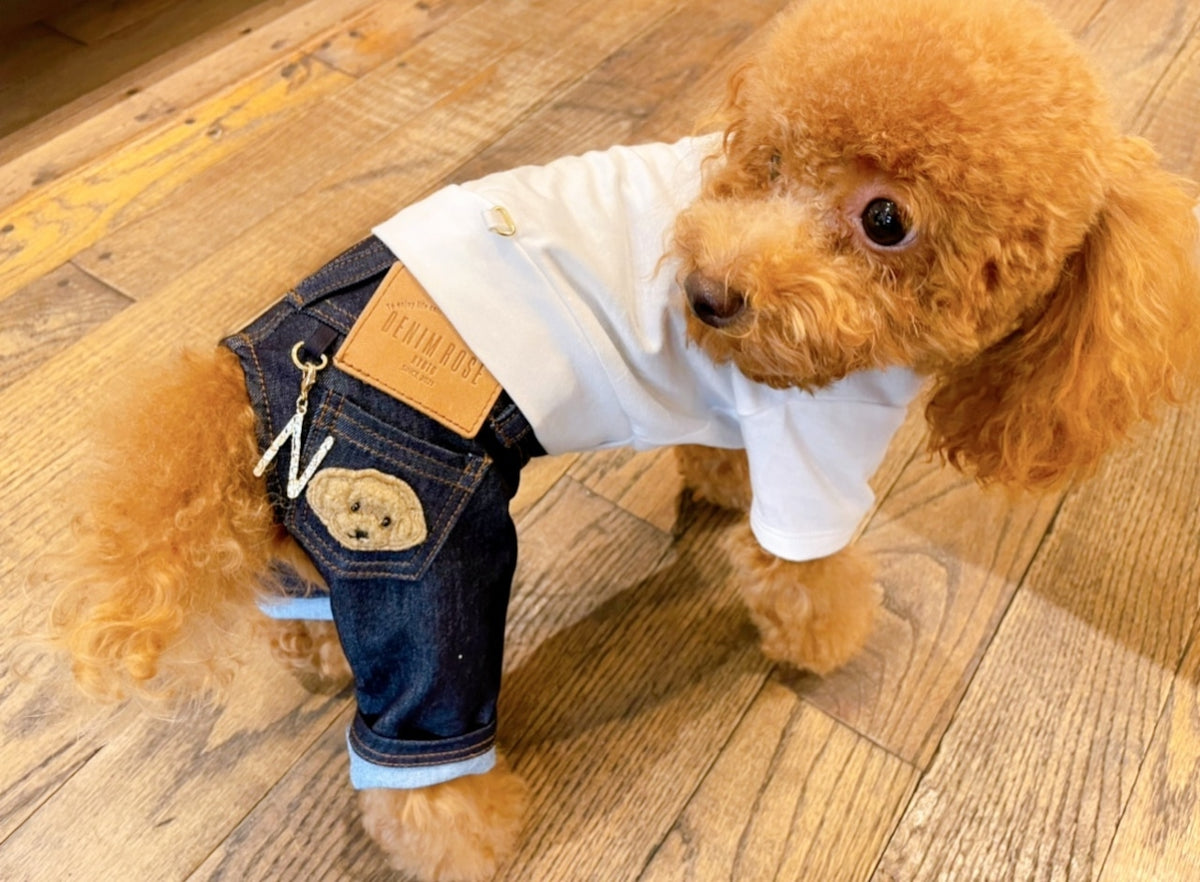 Denim Rose ワッペンデニムパンツ