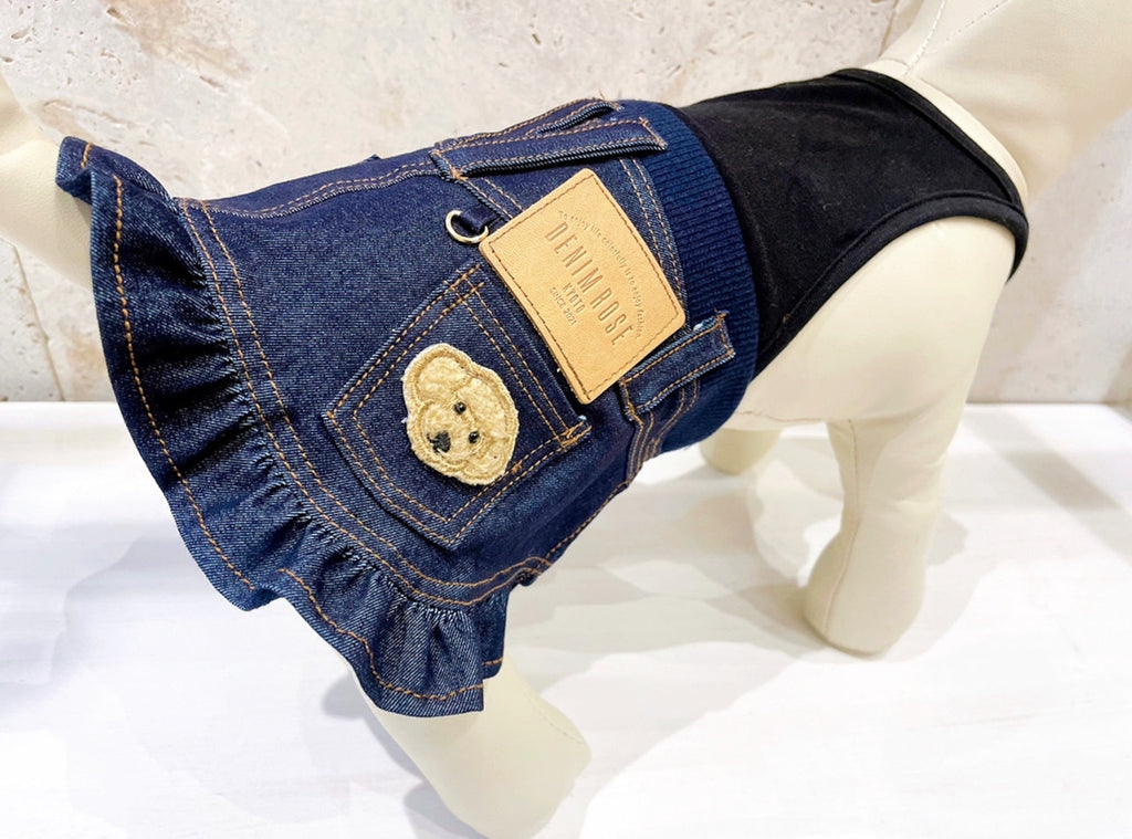 Denim Rose ワッペンデニムスカート