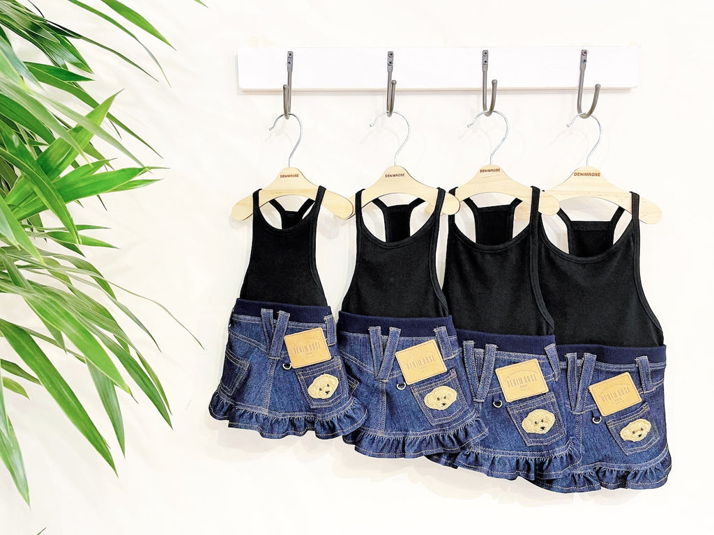 Denim Rose ワッペンデニムスカート