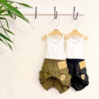 Denim Rose ワッペンカーゴパンツ