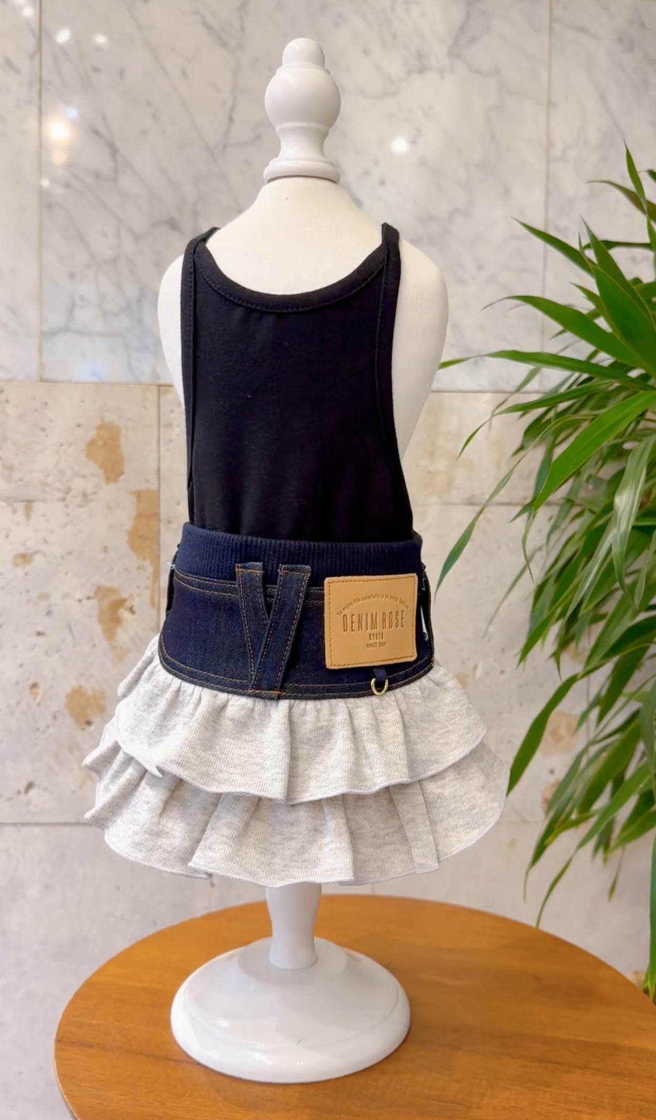 Denim Rose スウェットフリルスカート