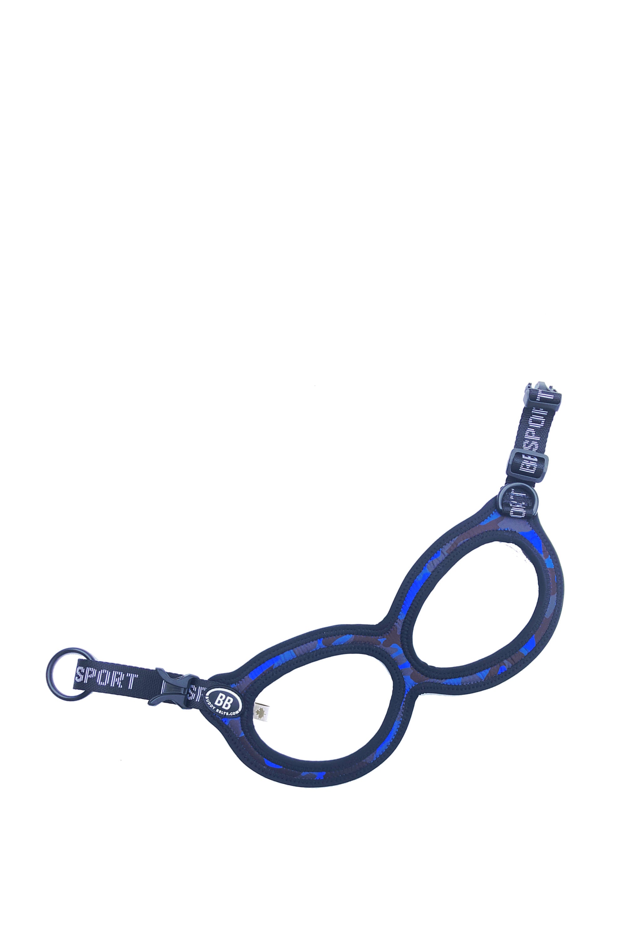 BuddyBelts Harness & Lead – Blue Camo